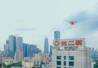 广东首次启用检测样本无人机配送